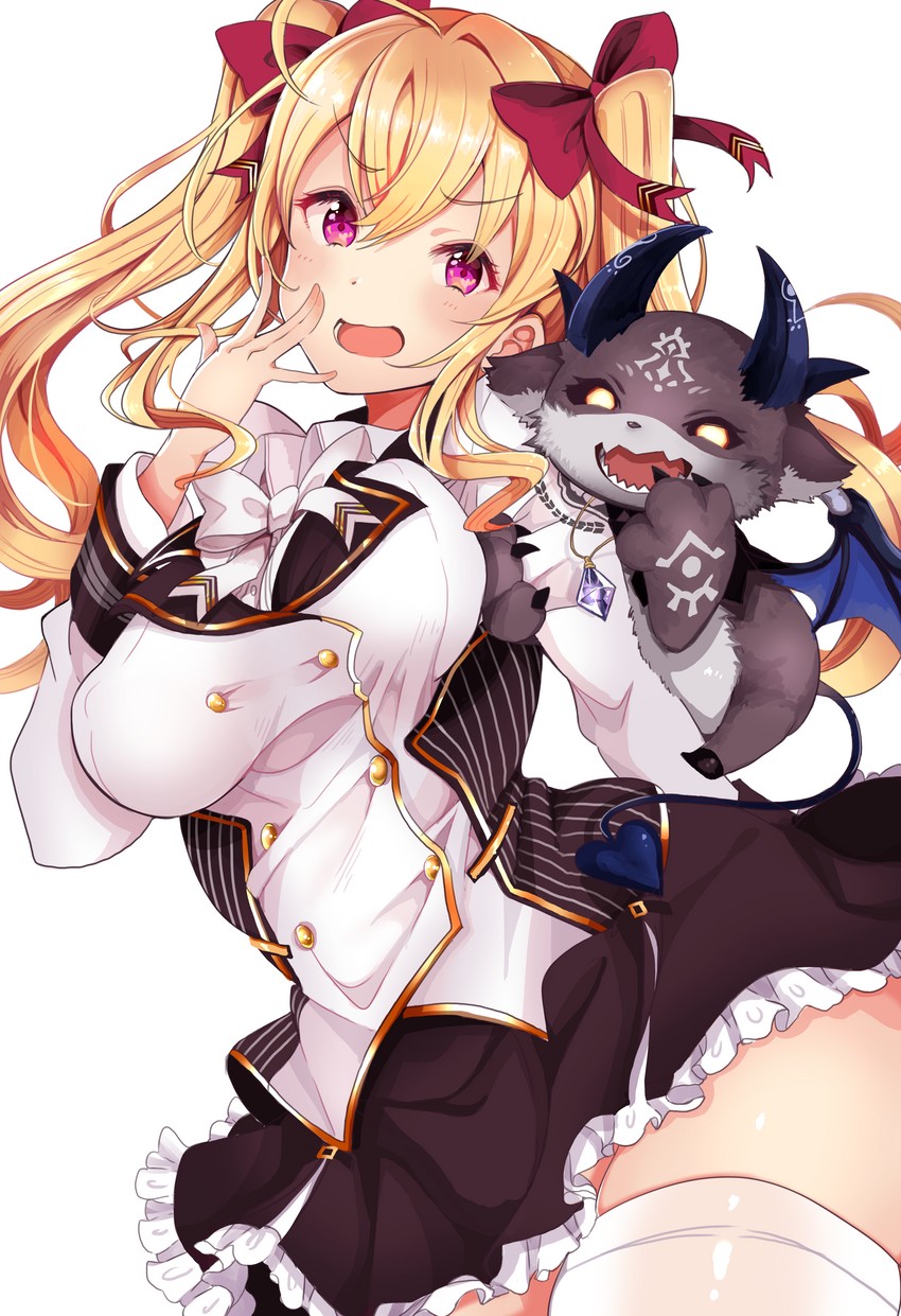 takamiya rion and debidebi debiru (nijisanji) drawn by kuzu_kow