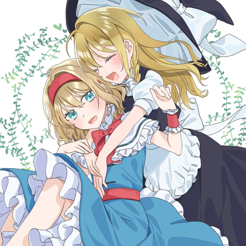 kirisame marisa and alice margatroid (touhou) drawn by tsuno_no_hito