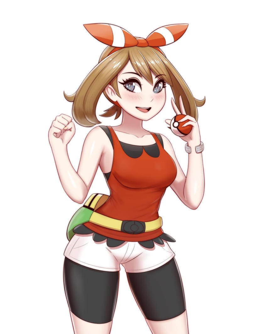 may (pokemon and 1 more) drawn by carrion_art