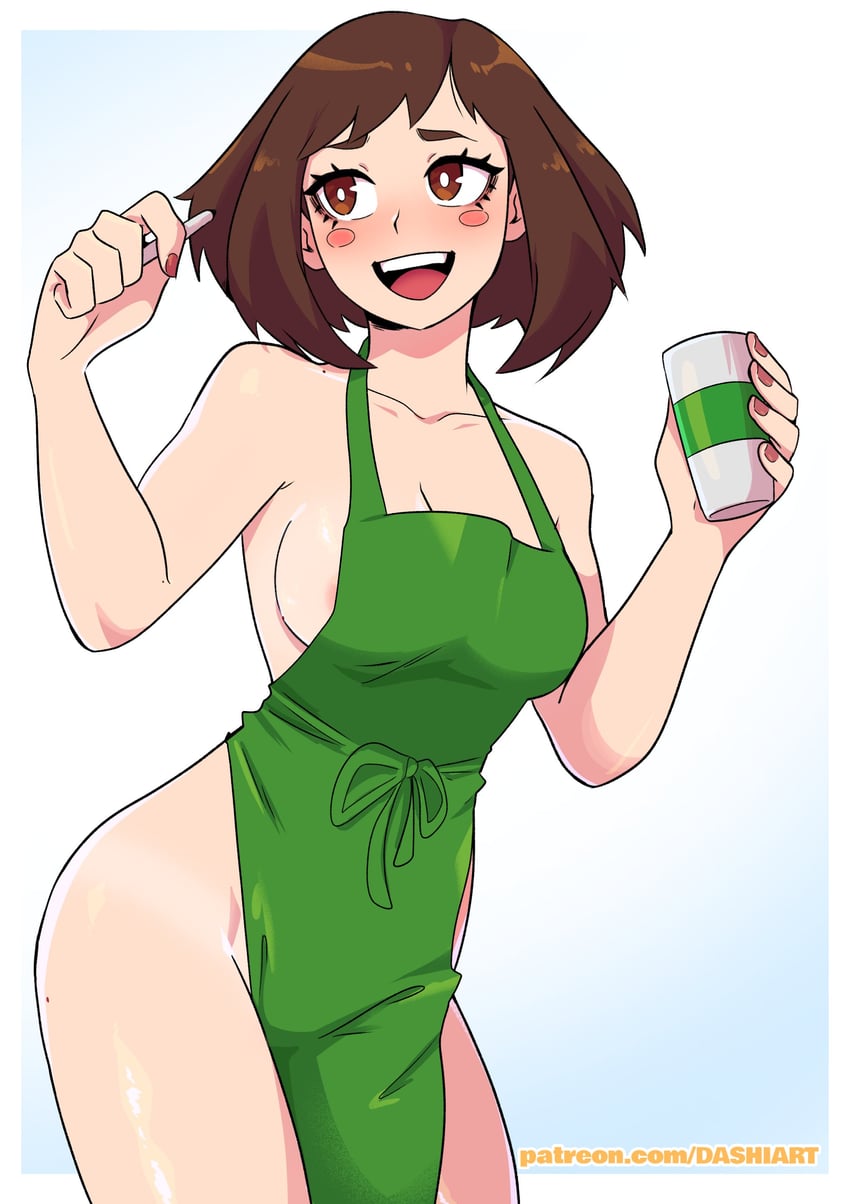 uraraka ochaco (boku no hero academia) drawn by dashi_(dashiart)