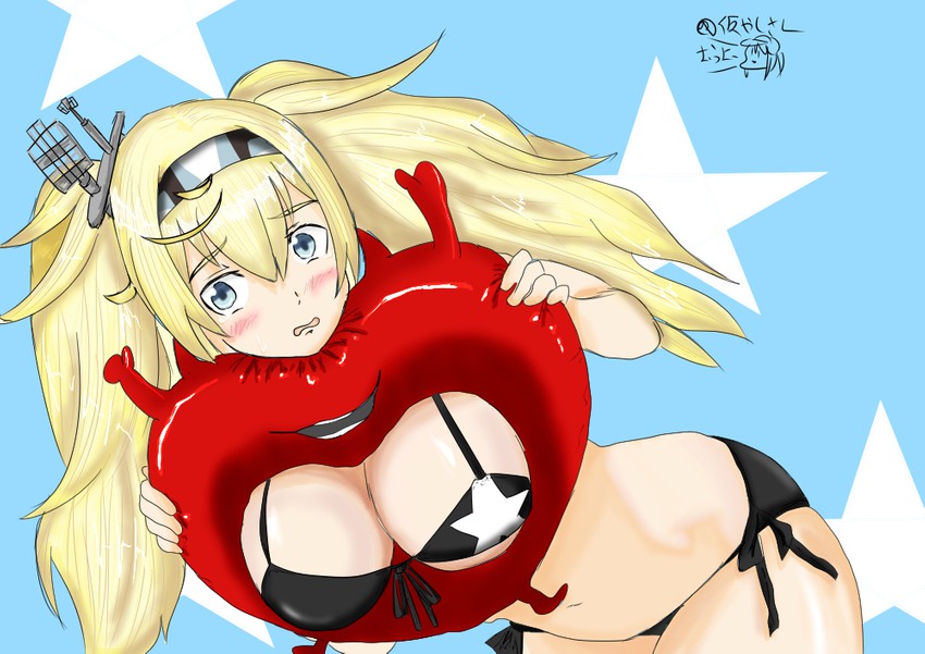 gambier bay and enemy lifebuoy (kantai collection) drawn by kariyashi-san