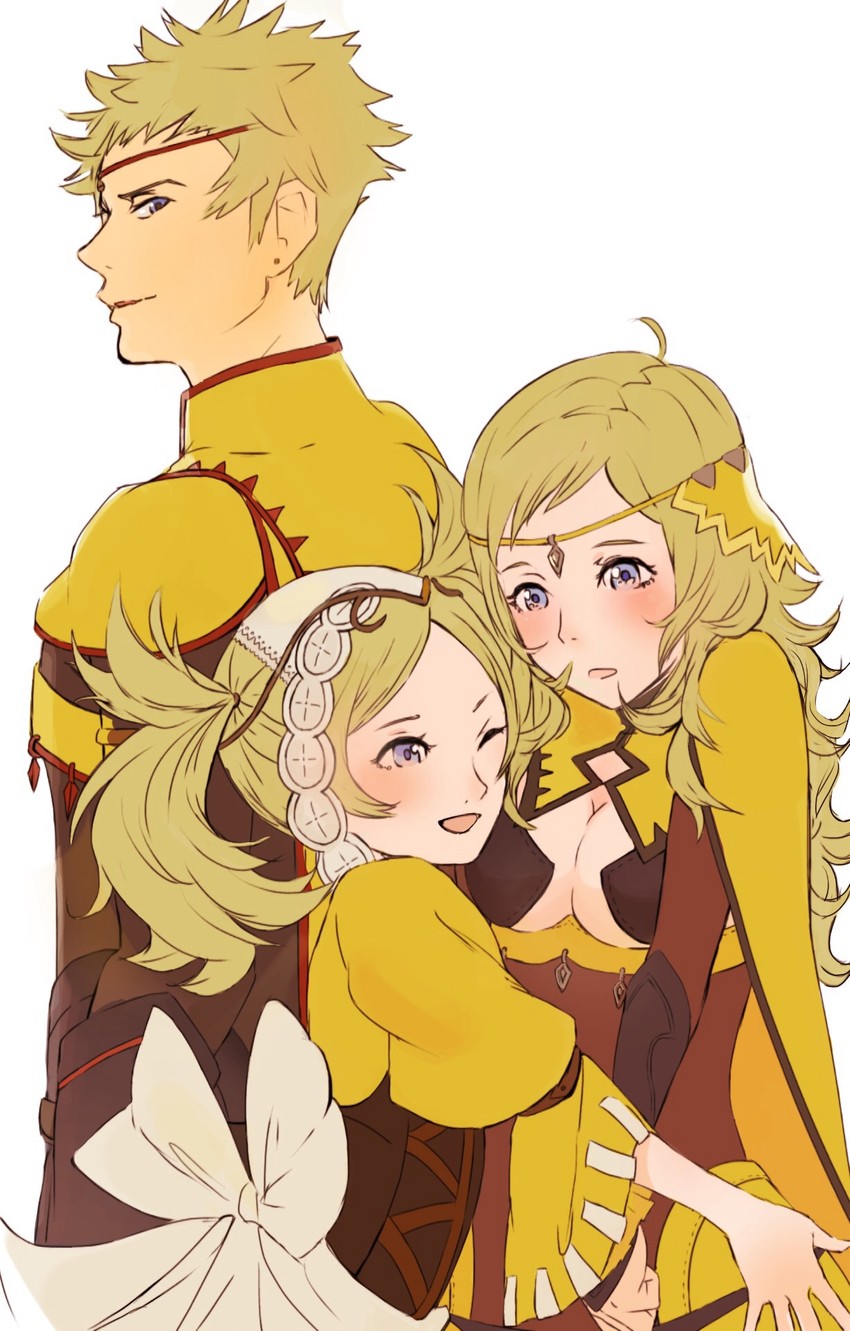 ophelia, lissa, and odin (fire emblem and 3 more) drawn by bynomeans