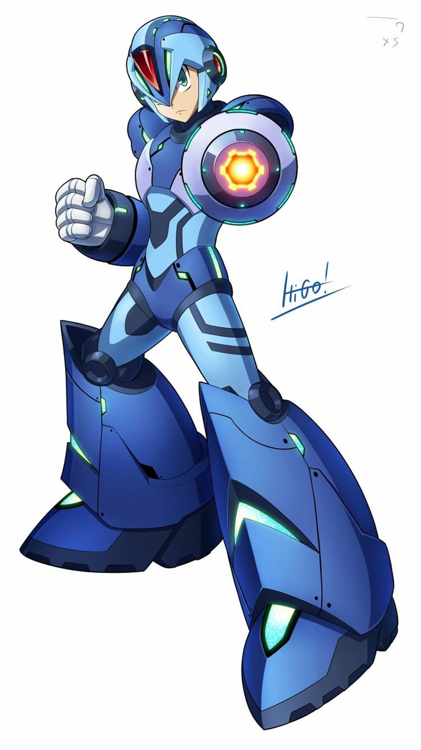 x (mega man and 1 more) drawn by hi-go!