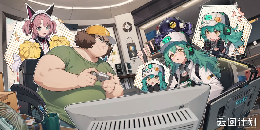 akiha rumiho, hashida itaru, antonina, taisch, and diminutive entropic (girls' frontline and 2 more) drawn by douwo_mkd