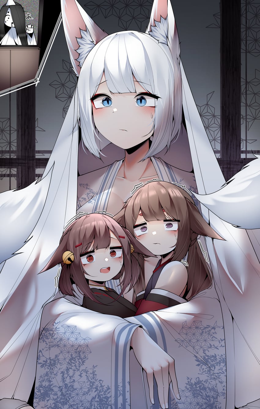 kaga, amagi-chan, and akagi-chan (azur lane) drawn by samip