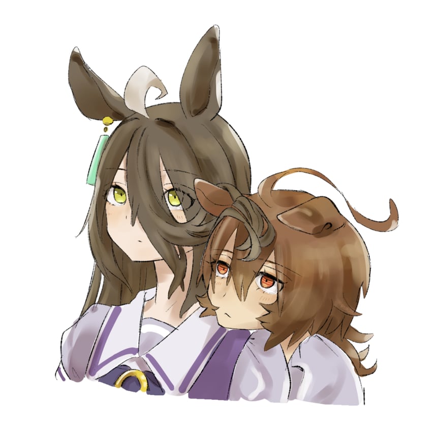 agnes tachyon and manhattan cafe (umamusume) drawn by noon_463