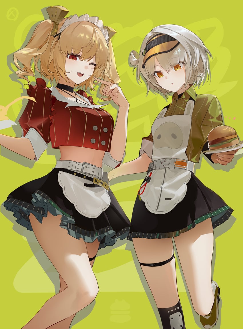 burnice white and anby demara (zenless zone zero) drawn by baiser3rd
