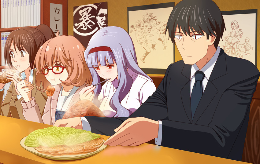 producer, shijou takane, sasha blouse, kuriyama mirai, kanbara akihito, and 1 more (idolmaster and 4 more) drawn by taka_(takahirokun)
