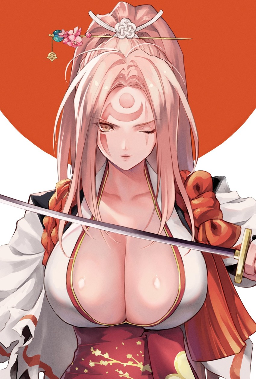 baiken (guilty gear and 1 more) drawn by jako_(toyprn)