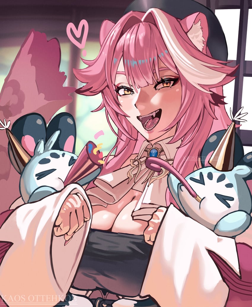 raora panthera and chattino (hololive and 1 more) drawn by kaosottehkob