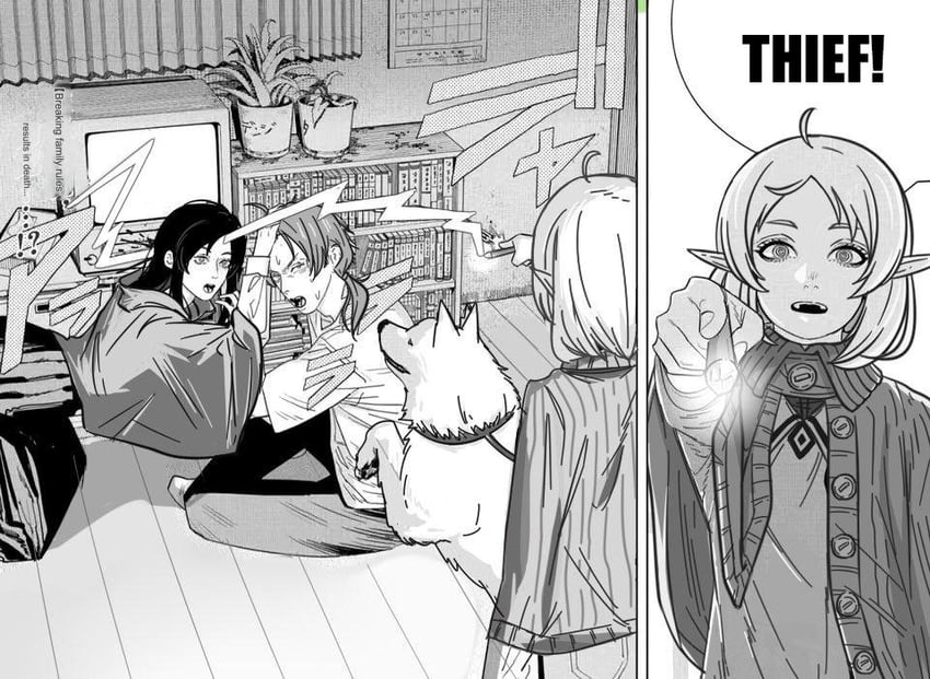 denji, yoru, mitaka asa, sylphiette, nayuta, and 3 more (chainsaw man and 1 more) drawn by ogblynz