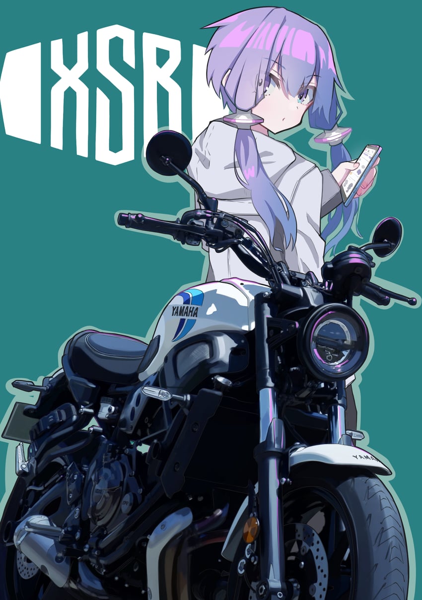 yuzuki yukari (vocaloid and 2 more) drawn by ginbeko
