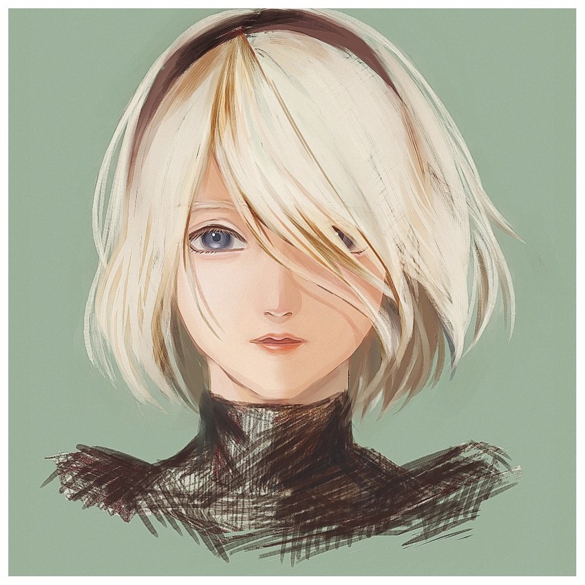 2b (nier and 1 more) drawn by gumi_gumi_0601
