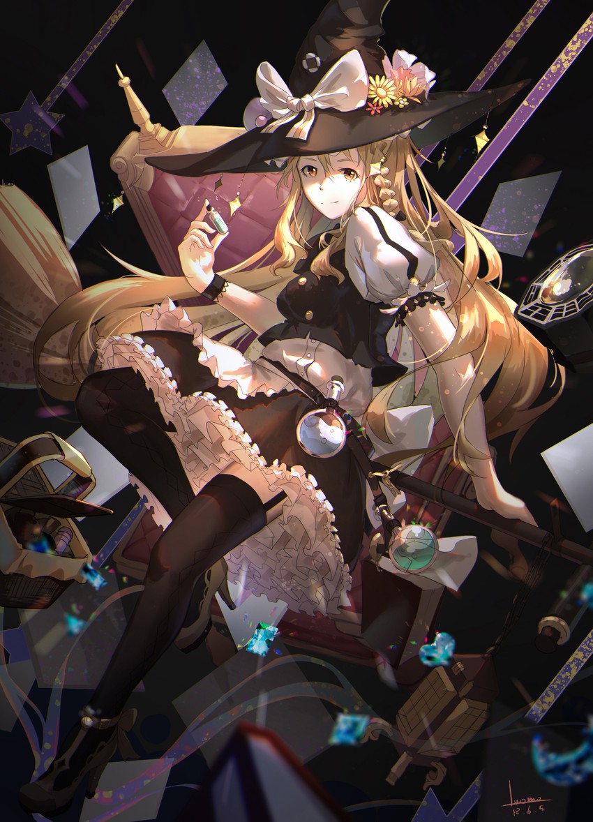 kirisame marisa (touhou) drawn by luomo