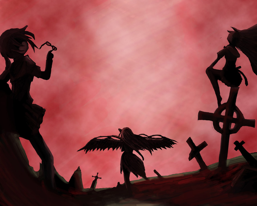akemi homura and akuma homura (mahou shoujo madoka magica and 1 more) drawn by guyca_braves