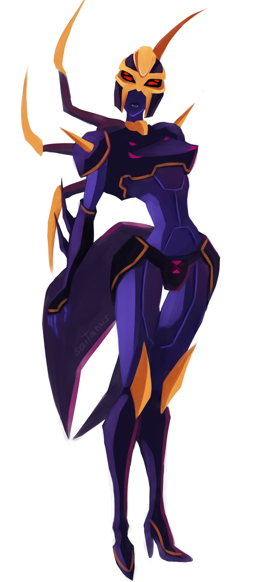 blackarachnia (transformers and 1 more) drawn by schwarz-one