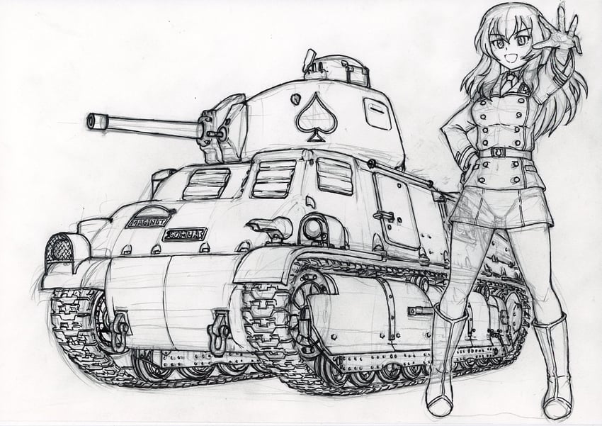 eclair (girls und panzer and 1 more) drawn by nspa_(spa-jcs)