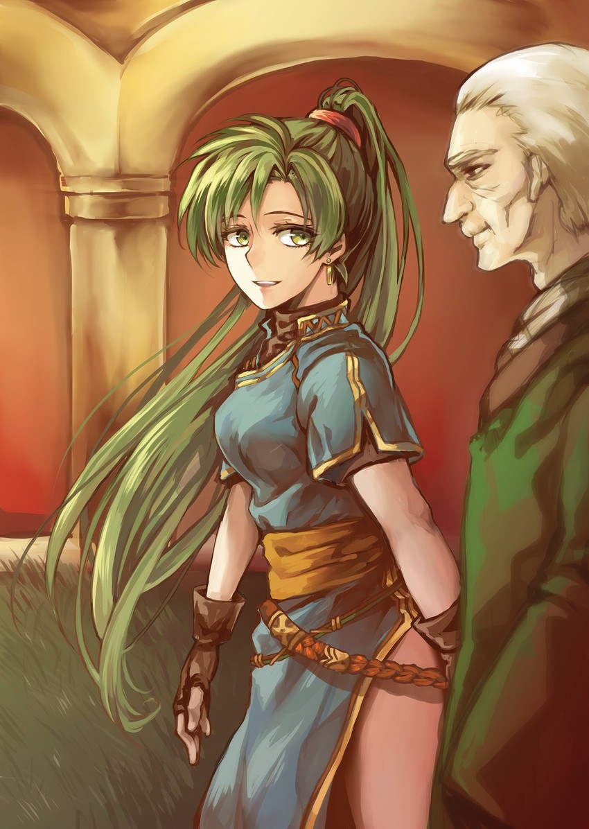 lyn and hausen (fire emblem and 2 more) drawn by jin_(phoenixpear)