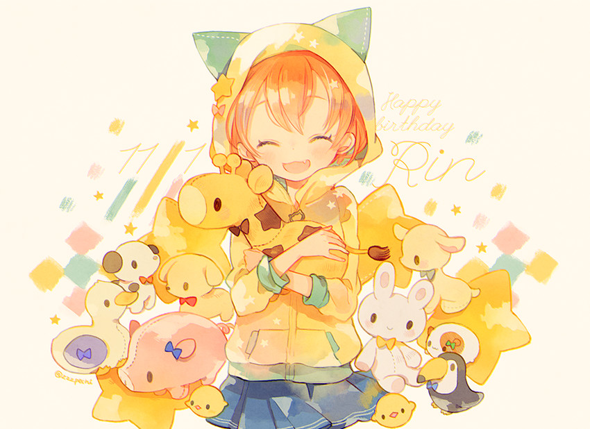 hoshizora rin (love live! and 1 more) drawn by pechika