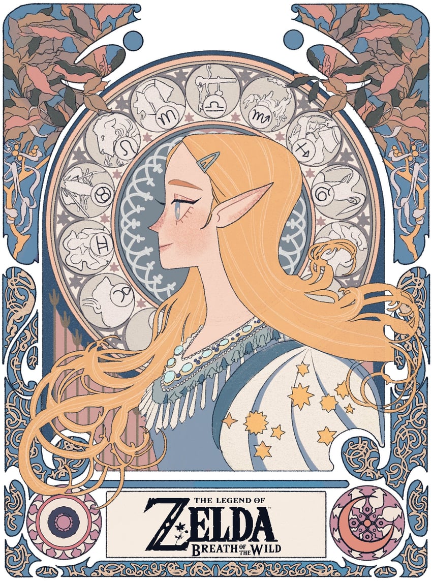 princess zelda (the legend of zelda and 2 more) drawn by sue_kim