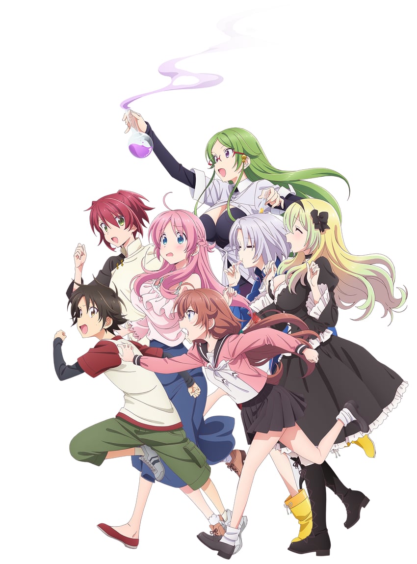 saotome atena, nagumo koushi, kouroya sutea, wachi mineru, hozumi serene, and 2 more (megami-ryou no ryoubo-kun)