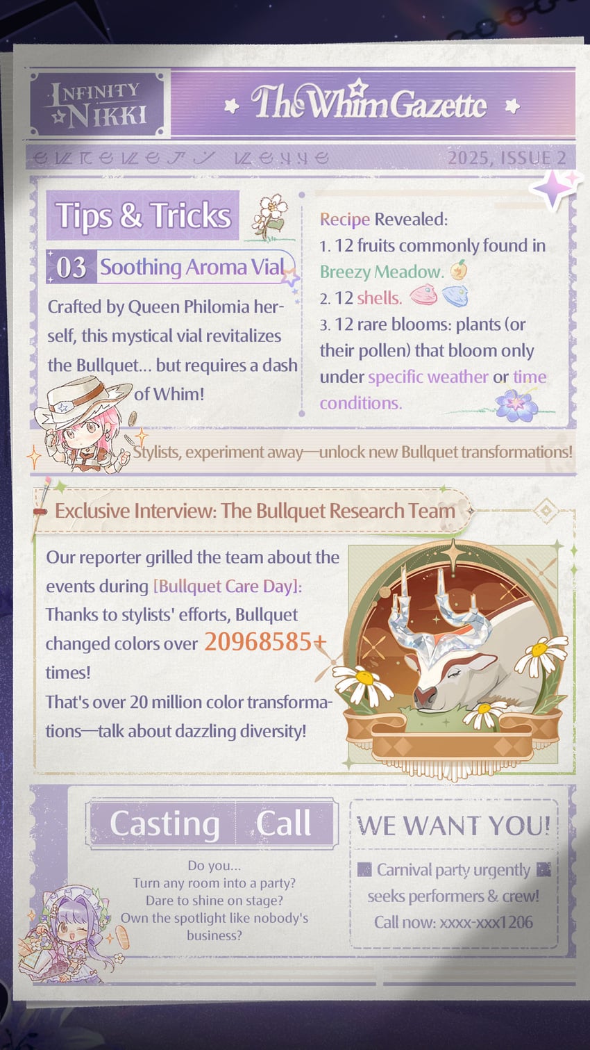 nikki, whispers of bliss, adventure ride, and bullquet (nikki and 1 more)