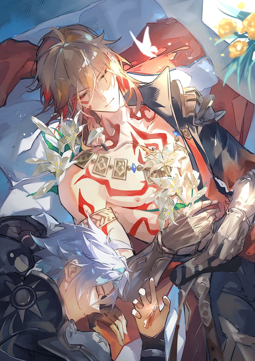 phainon and mydei (honkai and 1 more) drawn by yaliga