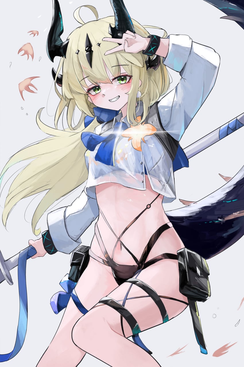 reed and reed the flame shadow (arknights) drawn by kari90909