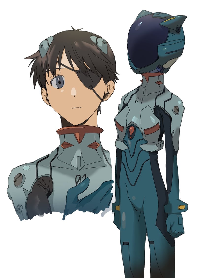 ikari shinji (neon genesis evangelion and 1 more) drawn by 4zw89qkqagggcf7