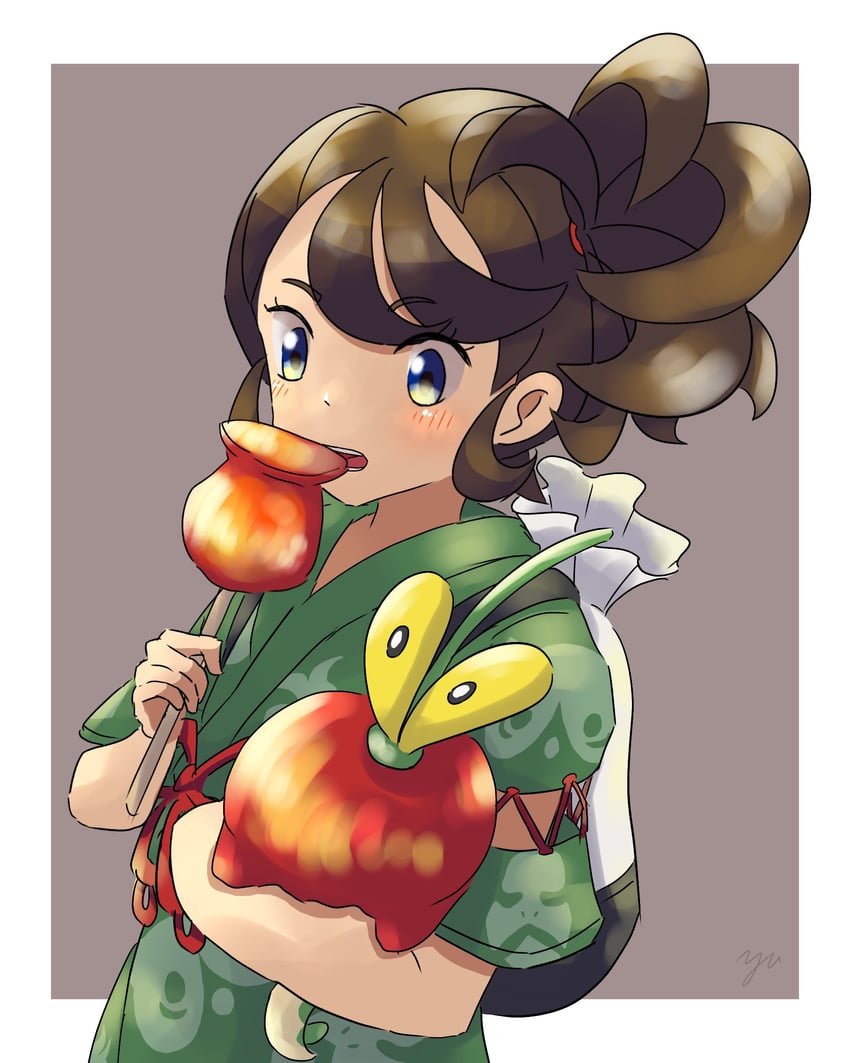 juliana and dipplin (pokemon and 1 more) drawn by yu_(pocketsun636)