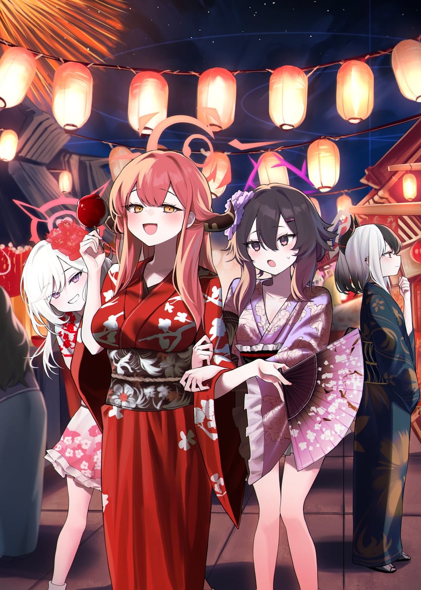 kayoko, aru, mutsuki, and haruka (blue archive) drawn by danbal