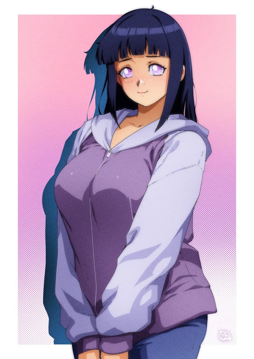 hyuuga hinata (naruto and 1 more) drawn by gravydood