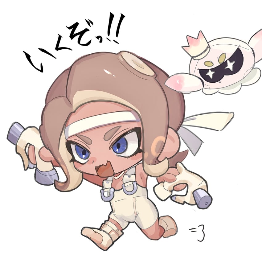 octoling player character, octoling girl, pearl, agent 8, and pearl drone (splatoon and 2 more) drawn by d_msy8