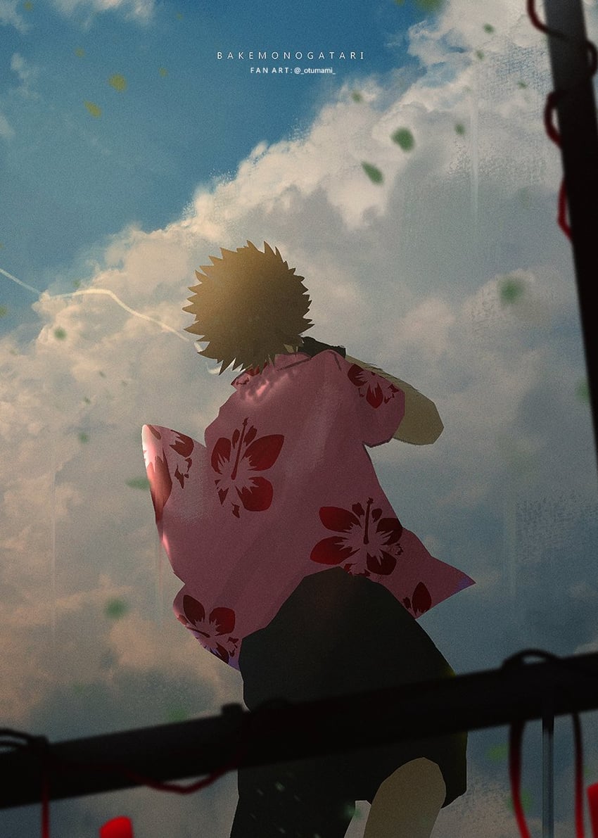 oshino meme (monogatari and 1 more) drawn by otsumami_(bu-bu-heaven)
