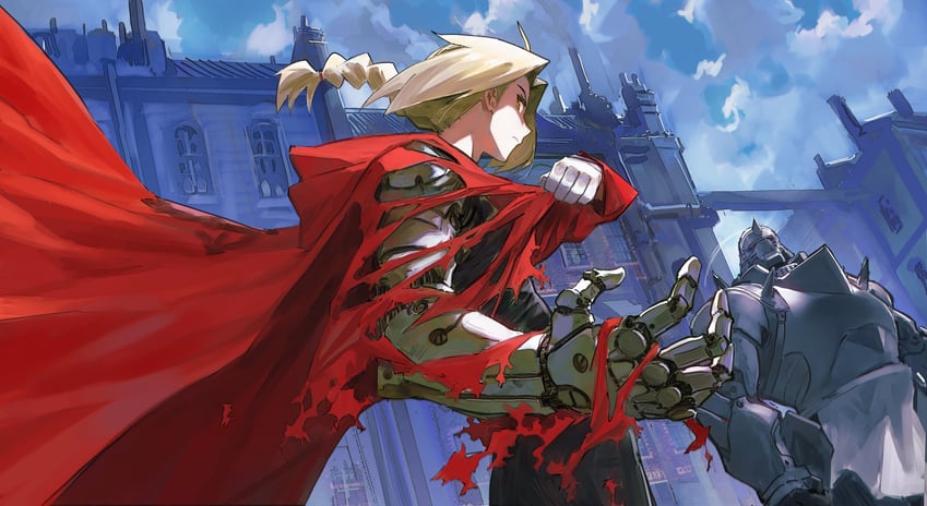 edward elric and alphonse elric (fullmetal alchemist) drawn by letro