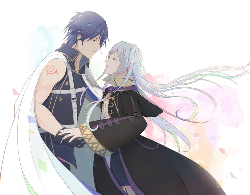 female robin and chrom (fire emblem and 1 more) drawn by raphim-thille