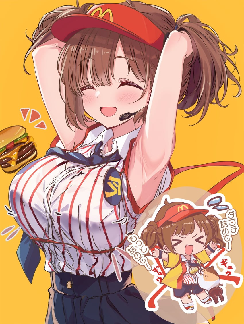 imadake dabuchi tabemi and imadake dabuchi tabesuke (mcdonald's) drawn by cutlass_(classic_chocolate)