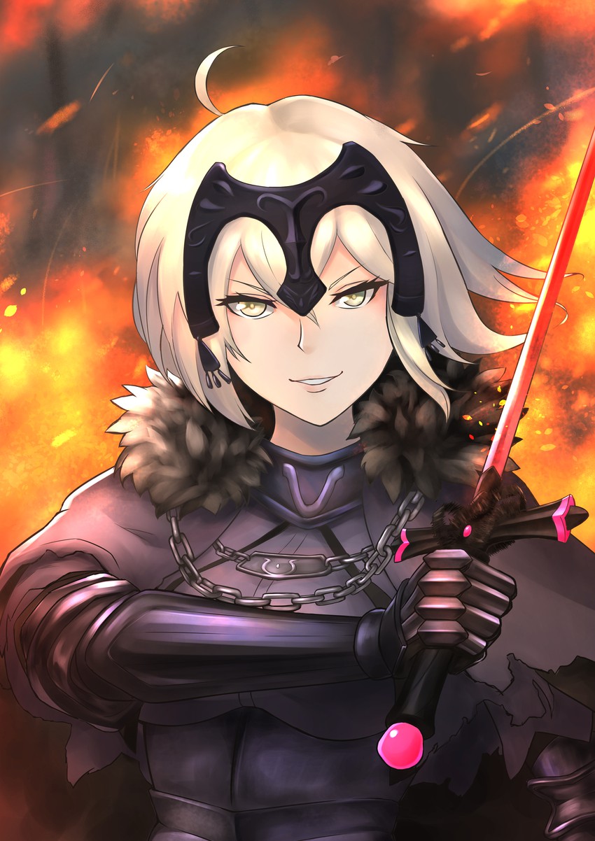 jeanne d'arc alter (fate and 1 more) drawn by odachu