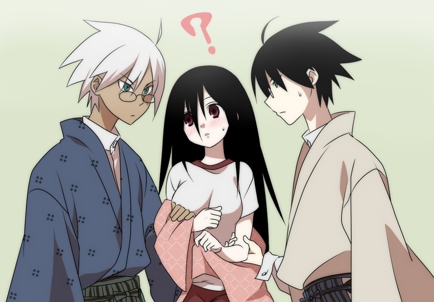 itoshiki nozomu and komori kiri (sayonara zetsubou sensei) drawn by ekra