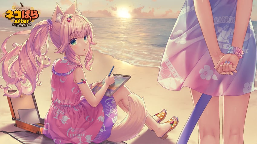 minazuki shigure and fraise (nekopara) drawn by sayori_(neko_works)