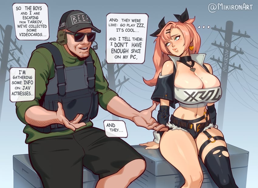 nicole demara (zenless zone zero and 1 more) drawn by mikiron