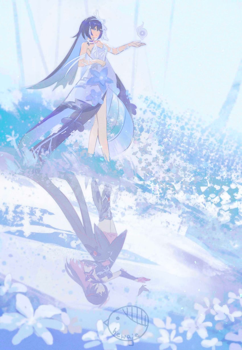 seele vollerei and seele (honkai and 1 more) drawn by hewaje