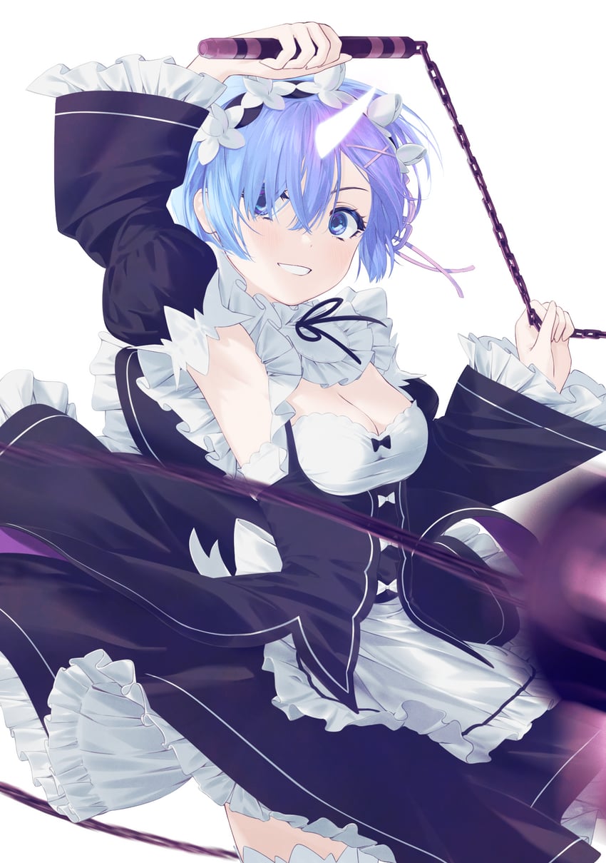 rem (re:zero kara hajimeru isekai seikatsu) drawn by iva_(iva4111)