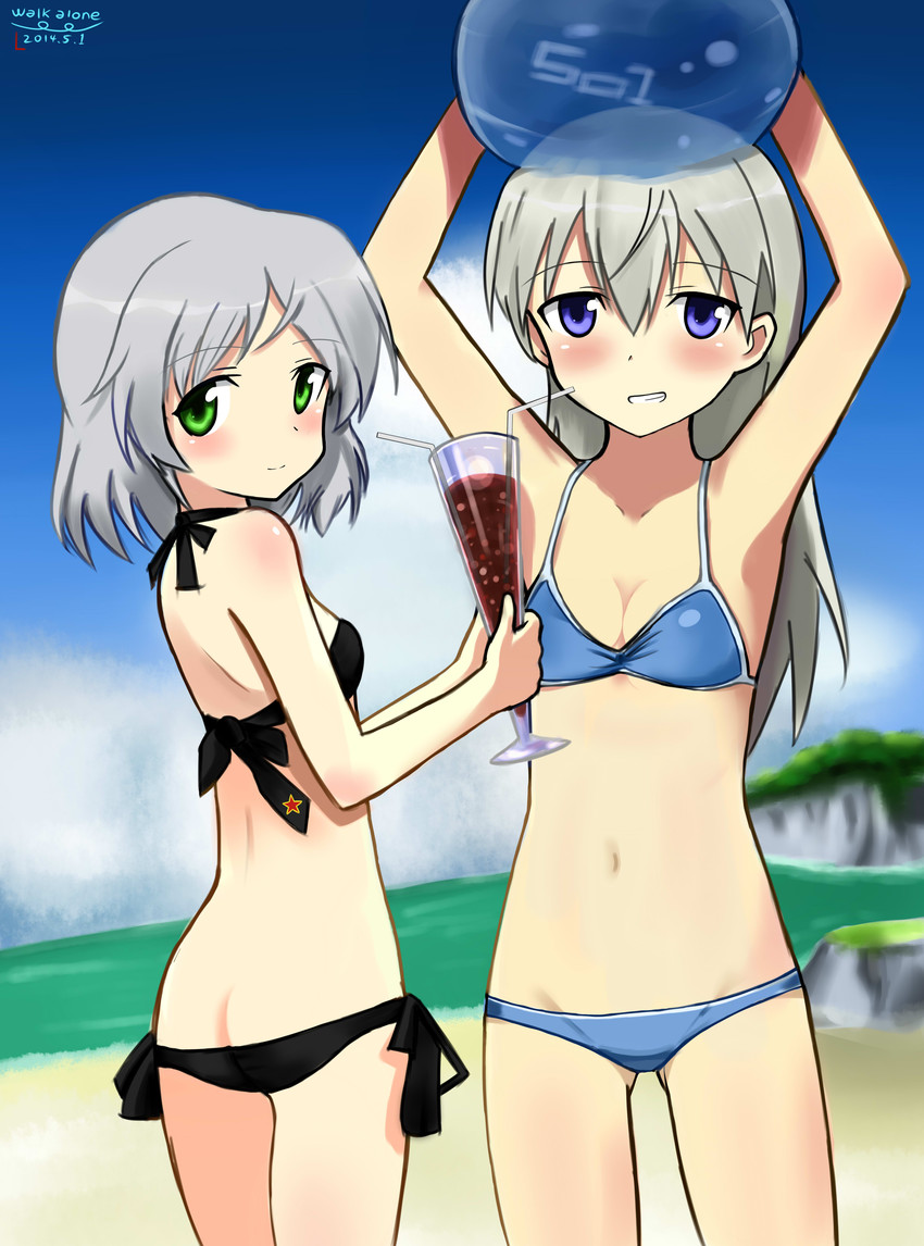sanya v. litvyak and eila ilmatar juutilainen (world witches series and 1 more) drawn by walk_alone