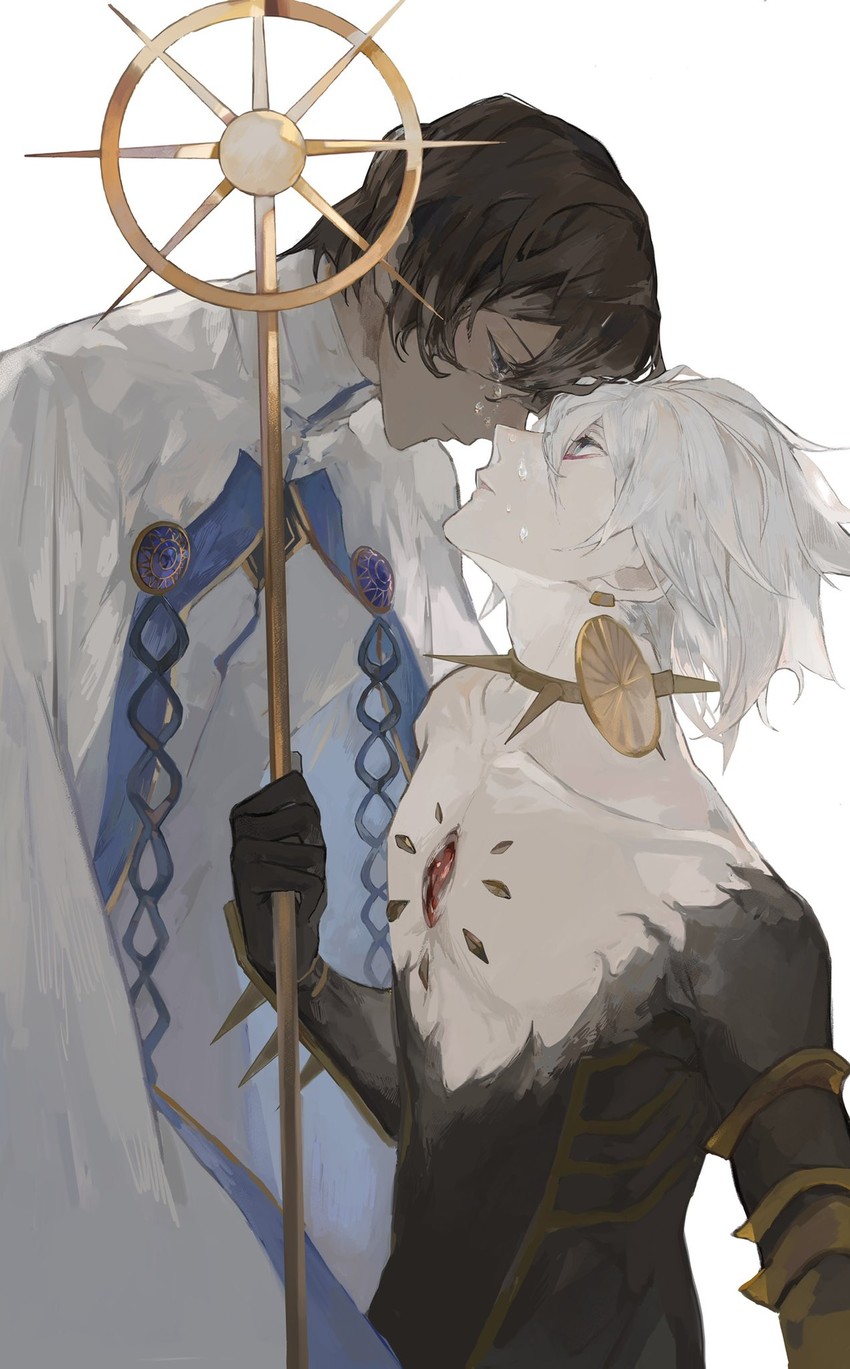karna and arjuna (fate and 1 more) drawn by surume_(su1193)