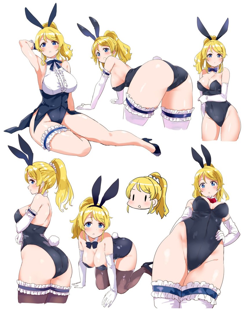ayase eli (love live! and 1 more) drawn by kurokawa_makoto