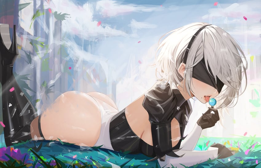 2b (nier and 1 more) drawn by neo_(neorarty3)