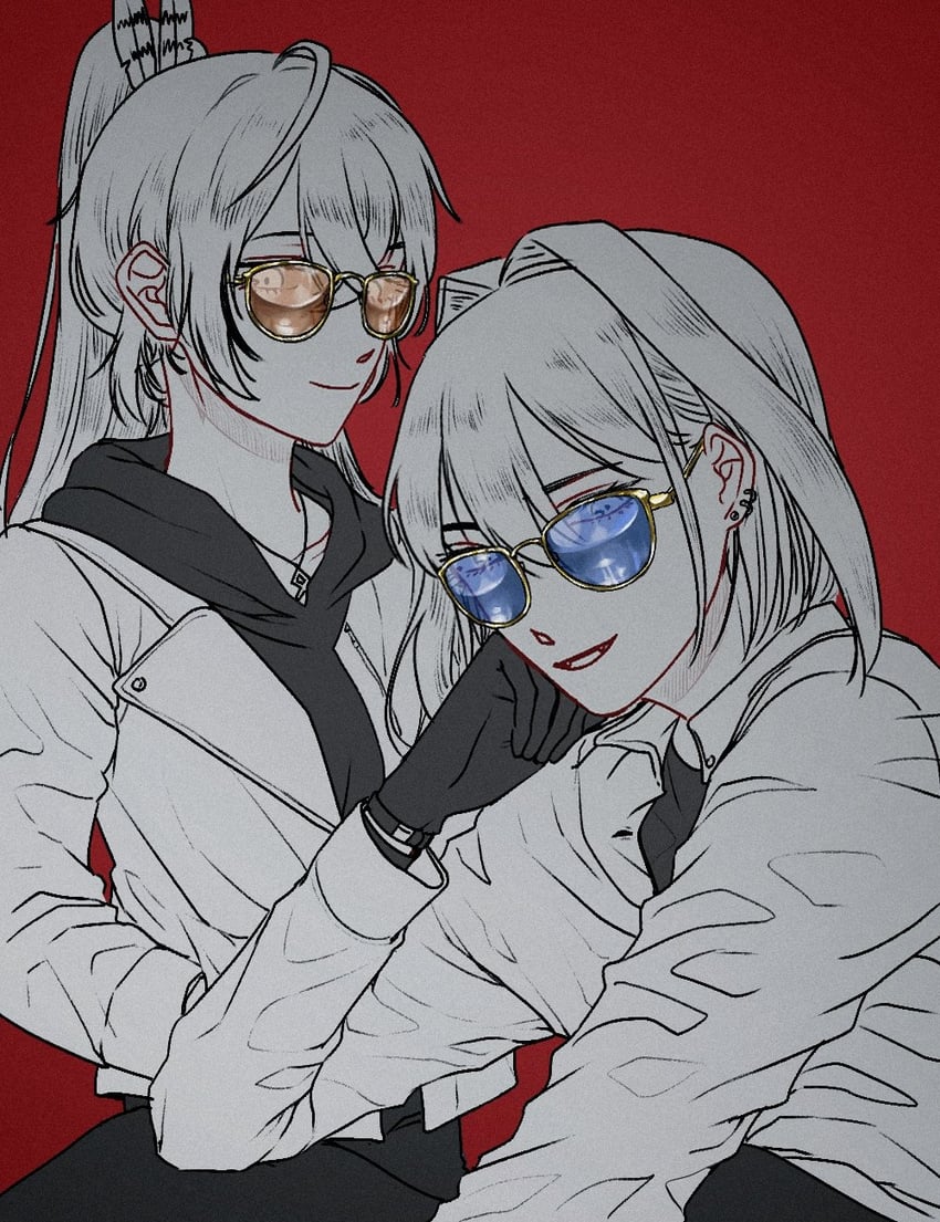 ouro kronii and nanashi mumei (hololive and 1 more) drawn by dibdi_ri