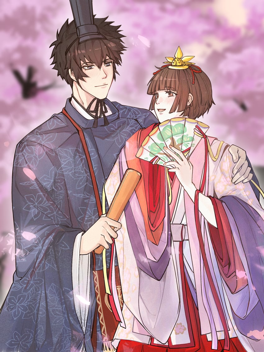 tsunemori akane and kougami shin'ya (psycho-pass) drawn by korella