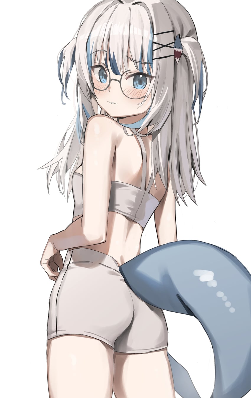 gawr gura (hololive and 1 more) drawn by scarlet_(wv0102)